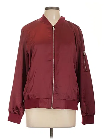 Pre-owned Assorted Brands Jacket In Burgundy