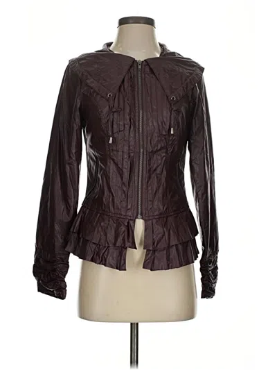 Pre-owned Assorted Brands Jacket In Burgundy