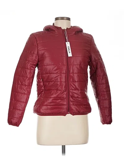 Pre-owned Assorted Brands Jacket In Burgundy