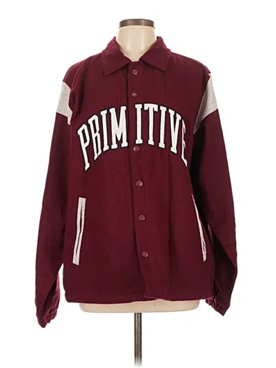 Pre-owned Assorted Brands Jacket In Burgundy