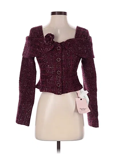 Assorted Brands Jacket In Burgundy