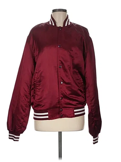 Pre-owned Assorted Brands Jacket In Burgundy