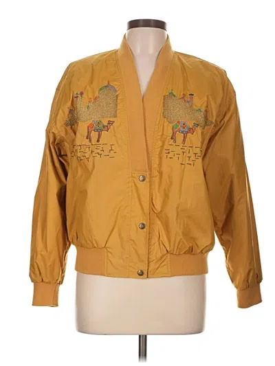 Pre-owned Assorted Brands Jacket In Gold