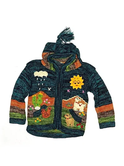 Pre-owned Assorted Brands Kids' Jacket In Teal
