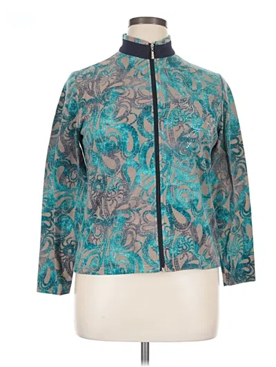 Pre-owned Assorted Brands Jacket In Teal