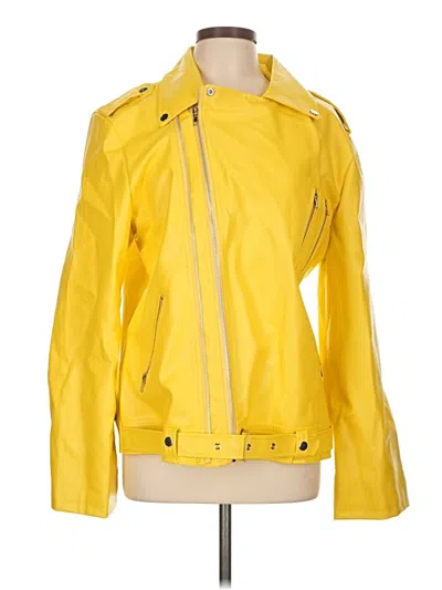 Pre-owned Assorted Brands Jacket In Yellow