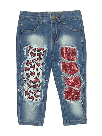 Pre-owned Assorted Brands Kids' Jeans In Blue