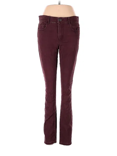 Pre-owned Assorted Brands Jeans In Burgundy