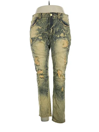 Pre-owned Assorted Brands Jeans In Gold