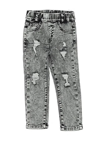 Pre-owned Assorted Brands Kids' Jeans In Silver