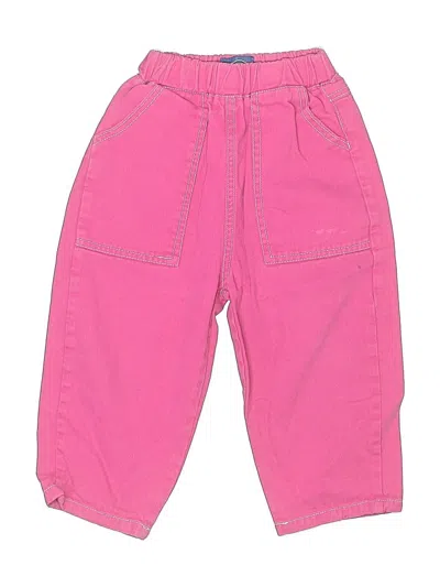 Pre-owned Assorted Brands Kids' Jeggings In Pink