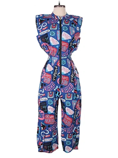 Pre-owned Assorted Brands Jumpsuit In Blue