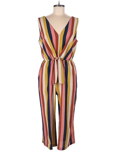 Pre-owned Assorted Brands Jumpsuit In Brown