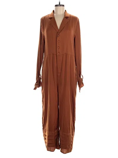 Pre-owned Assorted Brands Jumpsuit In Brown