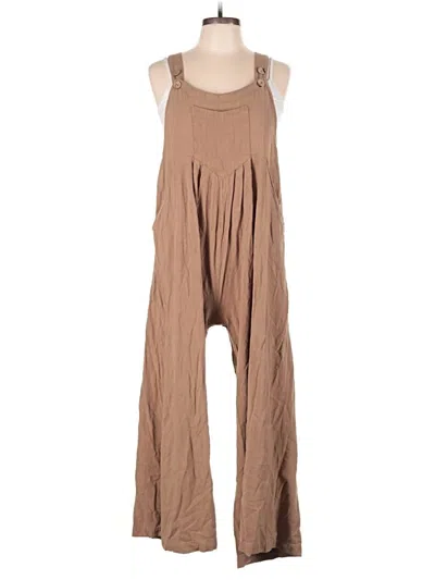 Pre-owned Assorted Brands Jumpsuit In Brown