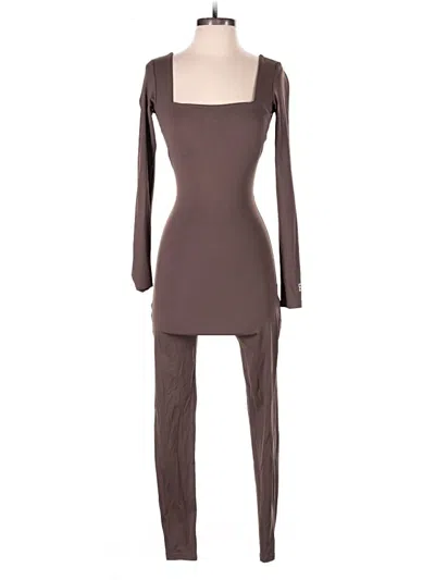 Pre-owned Assorted Brands Jumpsuit In Brown