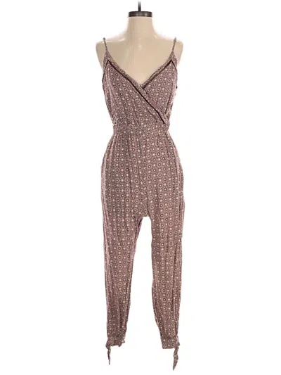 Pre-owned Assorted Brands Jumpsuit In Brown
