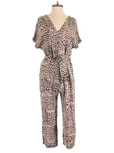 Pre-owned Assorted Brands Jumpsuit In Brown