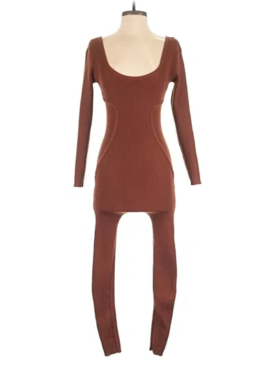 Pre-owned Assorted Brands Jumpsuit In Brown