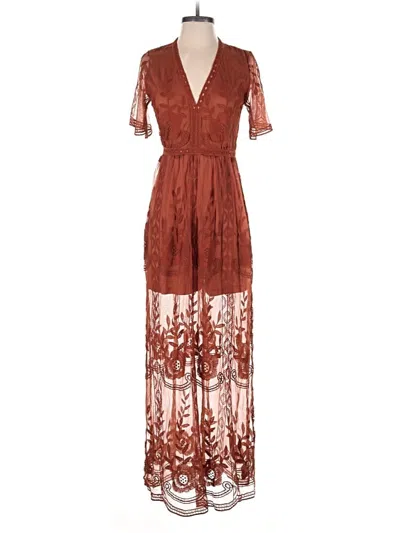 Pre-owned Assorted Brands Jumpsuit In Brown