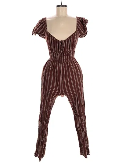 Pre-owned Assorted Brands Jumpsuit In Brown