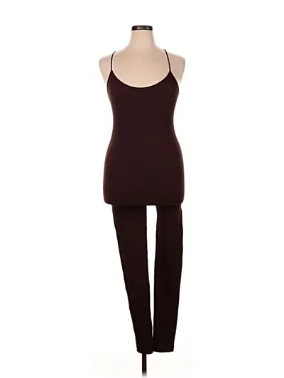 Pre-owned Assorted Brands Jumpsuit In Burgundy