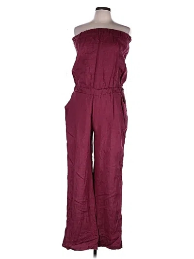 Pre-owned Assorted Brands Jumpsuit In Burgundy