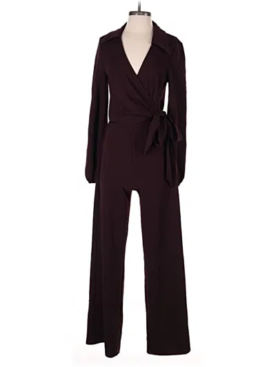 Pre-owned Assorted Brands Jumpsuit In Burgundy