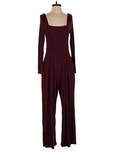 Pre-owned Assorted Brands Jumpsuit In Burgundy