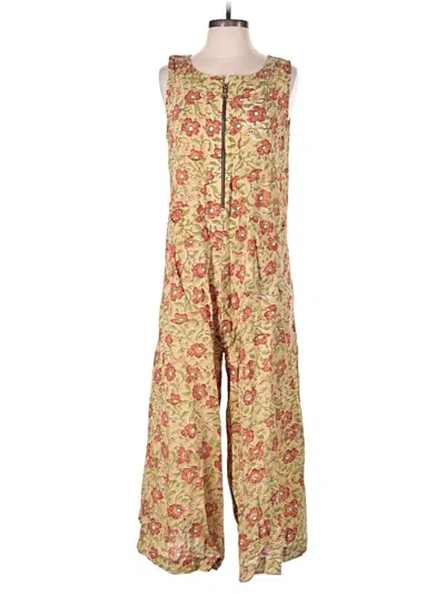 Pre-owned Assorted Brands Jumpsuit In Gold