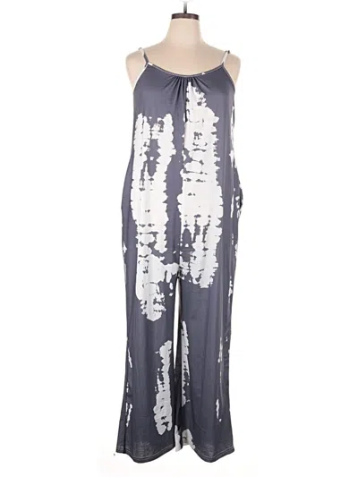 Pre-owned Assorted Brands Jumpsuit In Gray