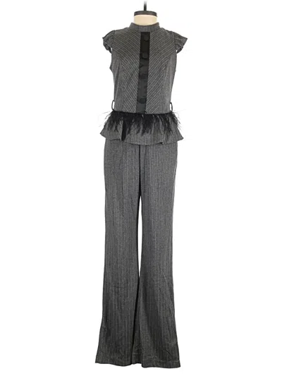 Pre-owned Assorted Brands Jumpsuit In Gray