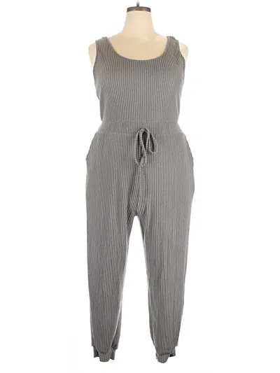 Pre-owned Assorted Brands Jumpsuit In Gray