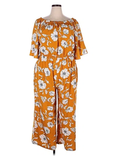 Pre-owned Assorted Brands Jumpsuit In Orange
