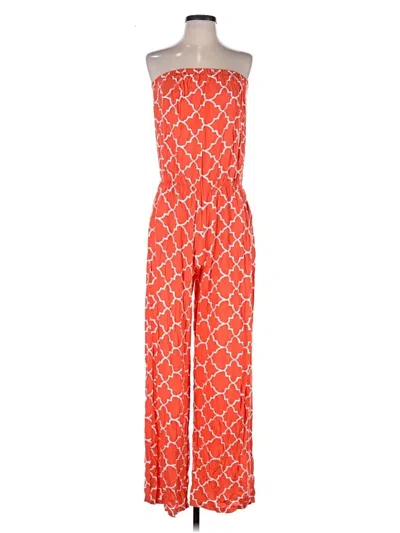 Pre-owned Assorted Brands Jumpsuit In Orange