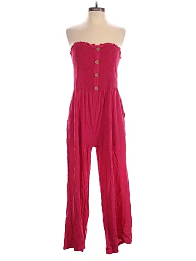 Pre-owned Assorted Brands Jumpsuit In Red