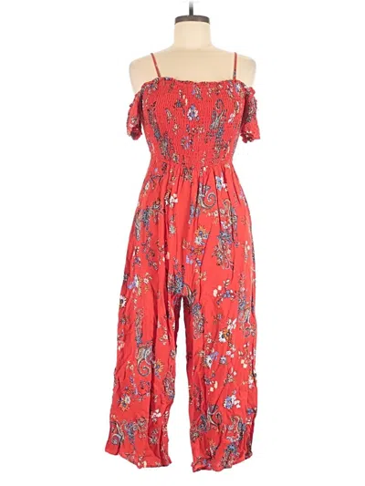 Pre-owned Assorted Brands Jumpsuit In Red