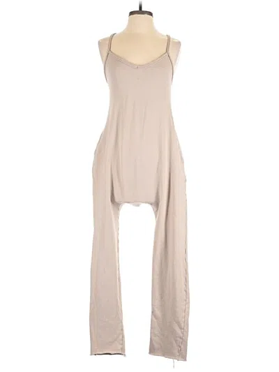 Pre-owned Assorted Brands Jumpsuit In Tan