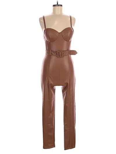 Pre-owned Assorted Brands Jumpsuit In Tan