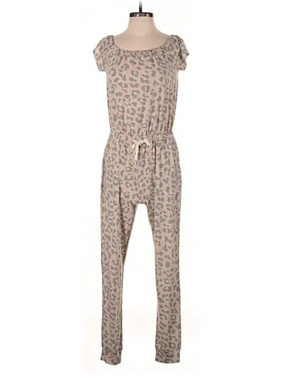 Pre-owned Assorted Brands Jumpsuit In Tan