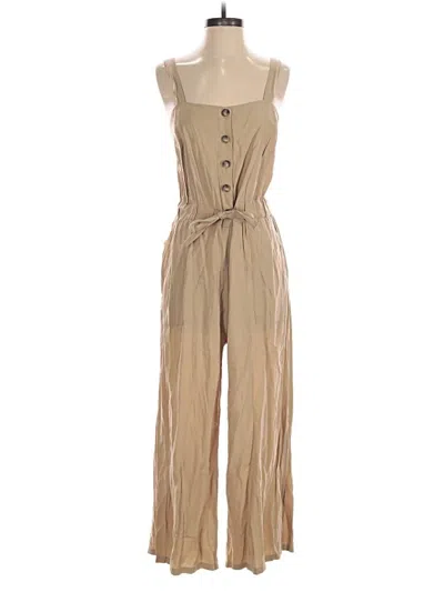Pre-owned Assorted Brands Jumpsuit In Tan