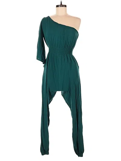 Pre-owned Assorted Brands Jumpsuit In Teal