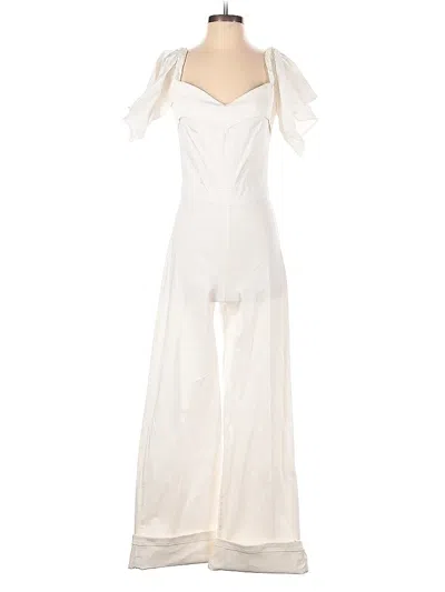 Pre-owned Assorted Brands Jumpsuit In White