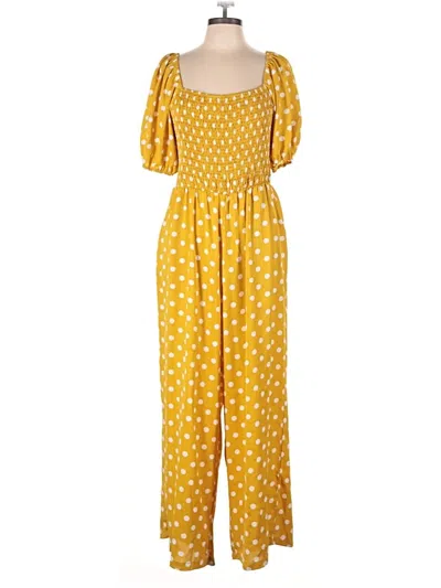 Pre-owned Assorted Brands Jumpsuit In Yellow