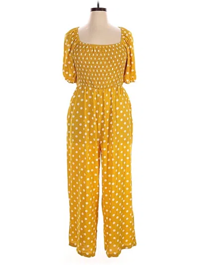 Pre-owned Assorted Brands Jumpsuit In Yellow