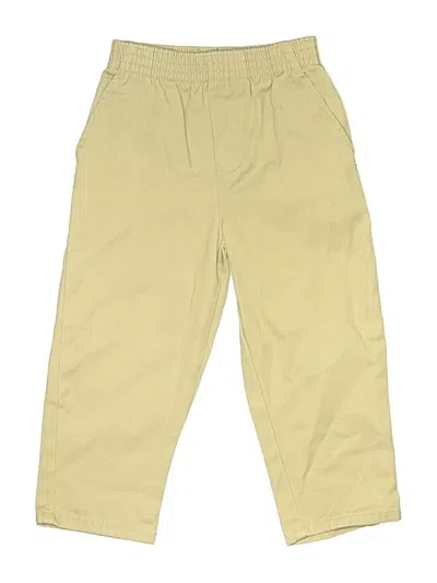 Pre-owned Assorted Brands Kids' Khaki Pant In Yellow