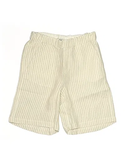 Pre-owned Assorted Brands Kids' Khaki Shorts In White