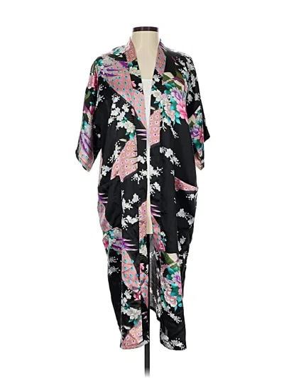 Pre-owned Assorted Brands Kimono In Black