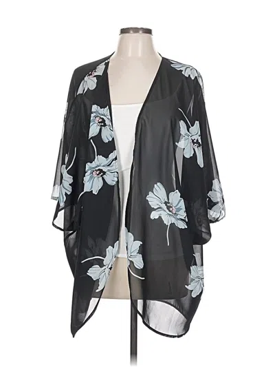 Pre-owned Assorted Brands Kimono In Black