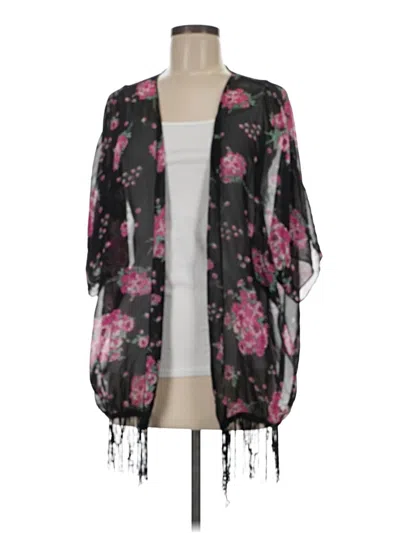 Pre-owned Assorted Brands Kimono In Black